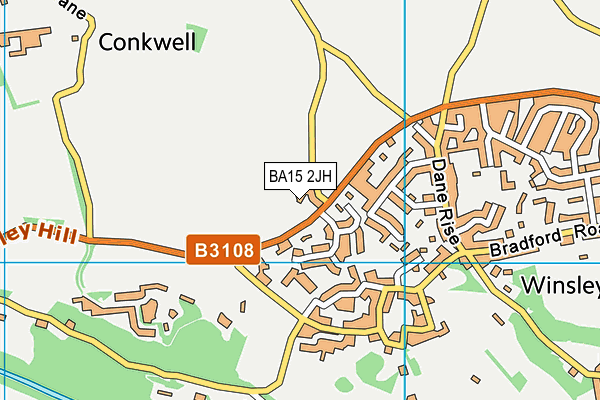 BA15 2JH map - OS VectorMap District (Ordnance Survey)