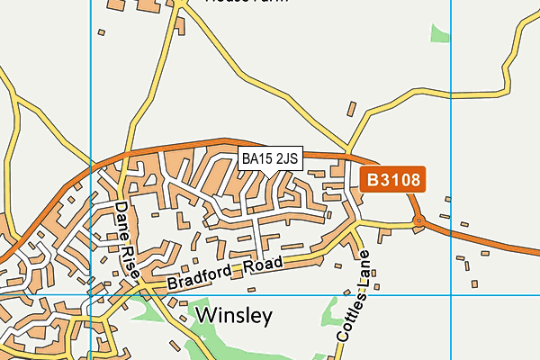 BA15 2JS map - OS VectorMap District (Ordnance Survey)