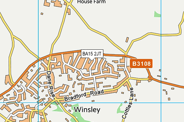 BA15 2JT map - OS VectorMap District (Ordnance Survey)