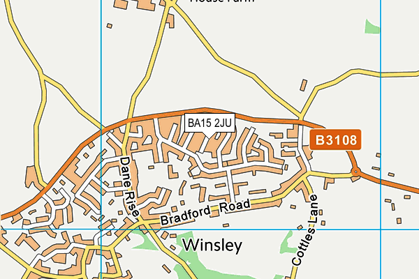 BA15 2JU map - OS VectorMap District (Ordnance Survey)