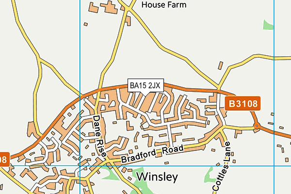 BA15 2JX map - OS VectorMap District (Ordnance Survey)