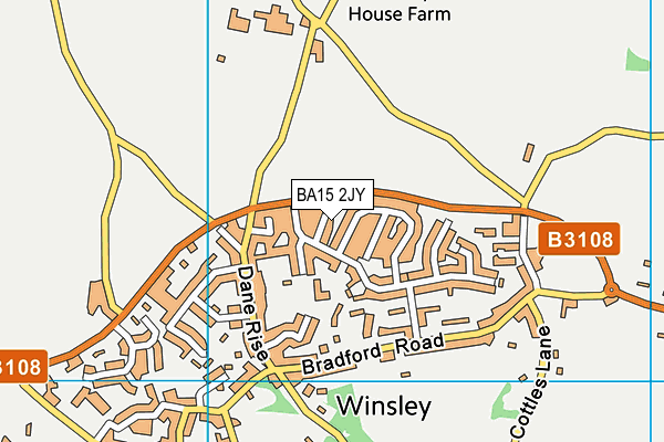 BA15 2JY map - OS VectorMap District (Ordnance Survey)