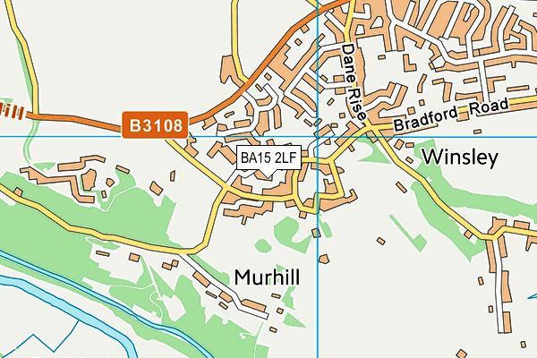 BA15 2LF map - OS VectorMap District (Ordnance Survey)