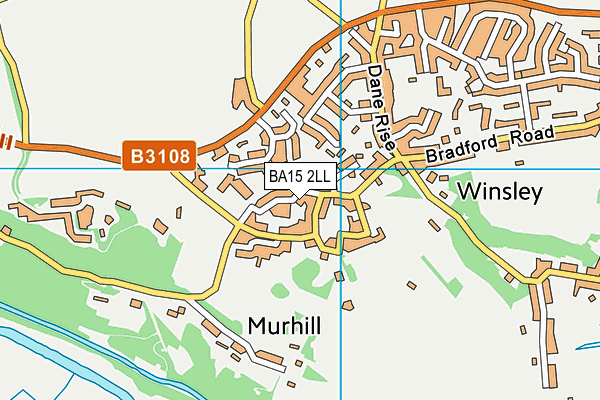 BA15 2LL map - OS VectorMap District (Ordnance Survey)