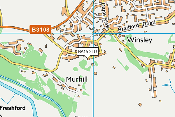 BA15 2LU map - OS VectorMap District (Ordnance Survey)