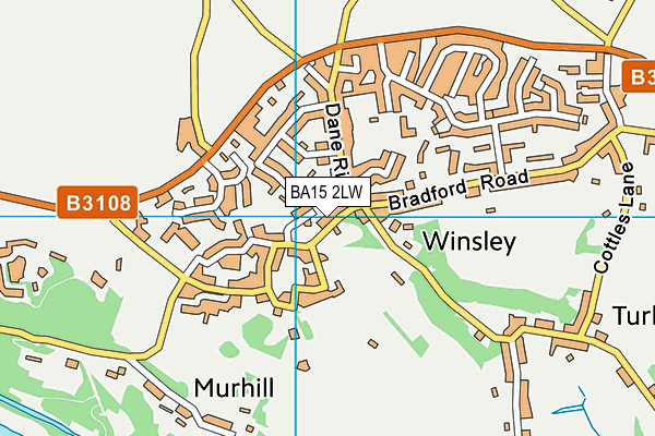 BA15 2LW map - OS VectorMap District (Ordnance Survey)