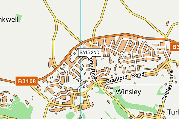 BA15 2ND map - OS VectorMap District (Ordnance Survey)