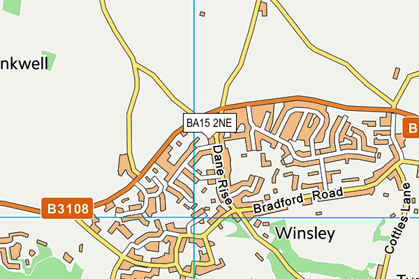 BA15 2NE map - OS VectorMap District (Ordnance Survey)