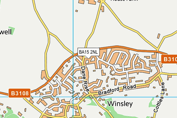 BA15 2NL map - OS VectorMap District (Ordnance Survey)