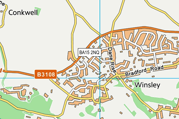 BA15 2NQ map - OS VectorMap District (Ordnance Survey)