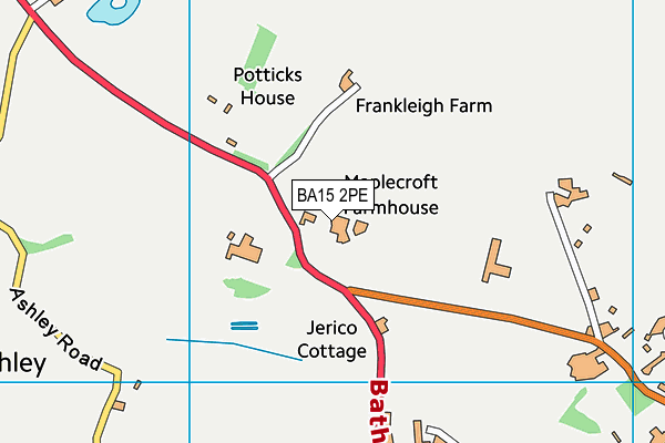 BA15 2PE map - OS VectorMap District (Ordnance Survey)