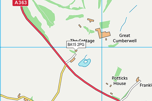 BA15 2PG map - OS VectorMap District (Ordnance Survey)