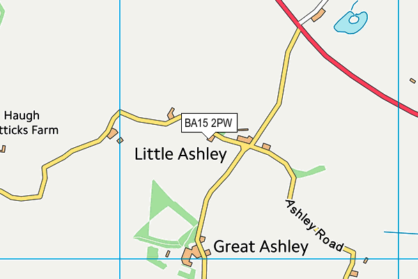 BA15 2PW map - OS VectorMap District (Ordnance Survey)