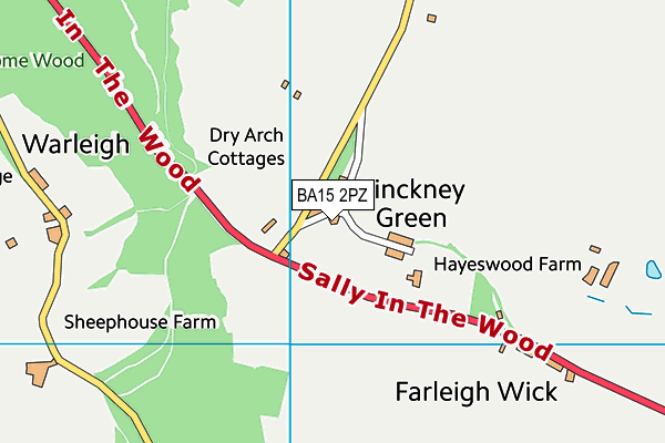 BA15 2PZ map - OS VectorMap District (Ordnance Survey)