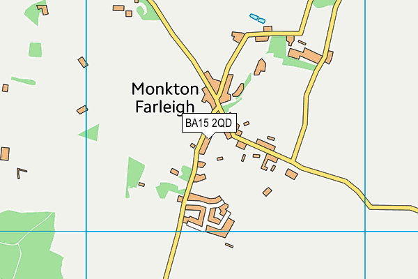 Monkton Farleigh Primary School (Closed) map (BA15 2QD) - OS VectorMap District (Ordnance Survey)