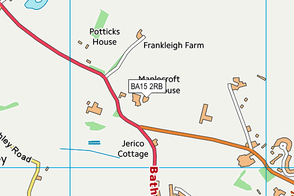 BA15 2RB map - OS VectorMap District (Ordnance Survey)