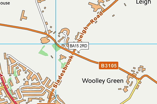 BA15 2RD map - OS VectorMap District (Ordnance Survey)