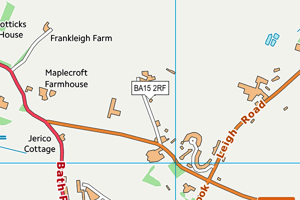 BA15 2RF map - OS VectorMap District (Ordnance Survey)