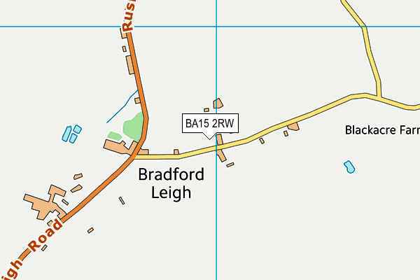 BA15 2RW map - OS VectorMap District (Ordnance Survey)