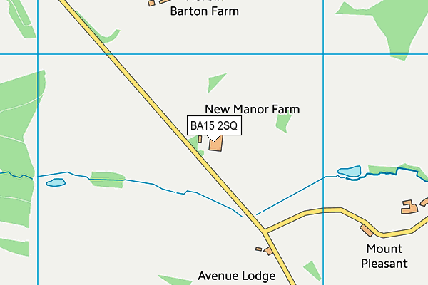 BA15 2SQ map - OS VectorMap District (Ordnance Survey)