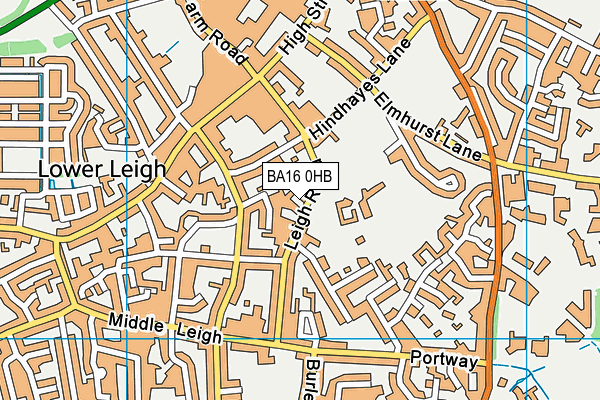 Victoria Field Sports And Social Club map (BA16 0HB) - OS VectorMap District (Ordnance Survey)