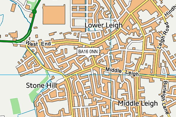 BA16 0NN map - OS VectorMap District (Ordnance Survey)