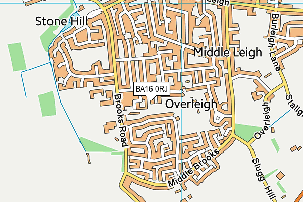 BA16 0RJ map - OS VectorMap District (Ordnance Survey)