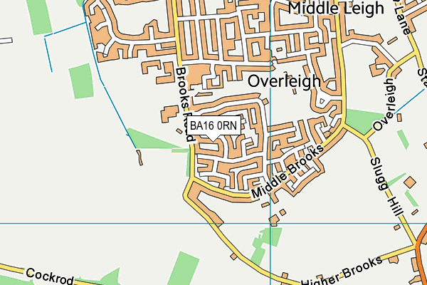 BA16 0RN map - OS VectorMap District (Ordnance Survey)