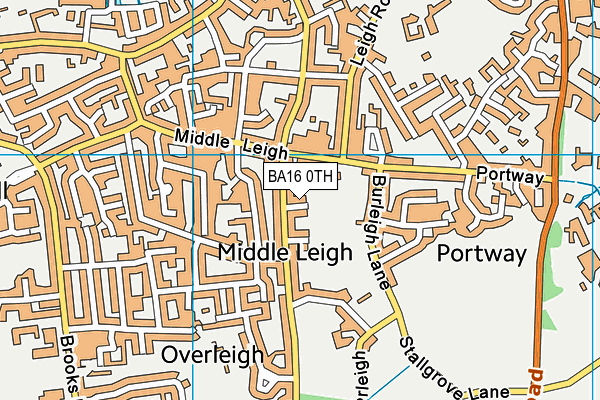 BA16 0TH map - OS VectorMap District (Ordnance Survey)