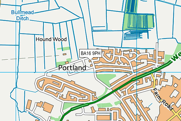 BA16 9PH map - OS VectorMap District (Ordnance Survey)