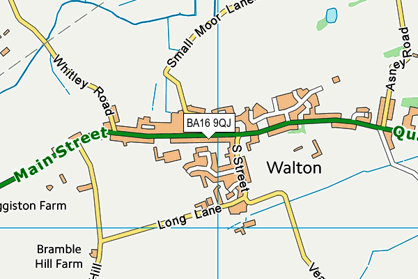 BA16 9QJ map - OS VectorMap District (Ordnance Survey)