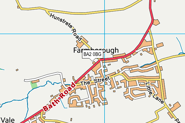 BA2 0BG map - OS VectorMap District (Ordnance Survey)