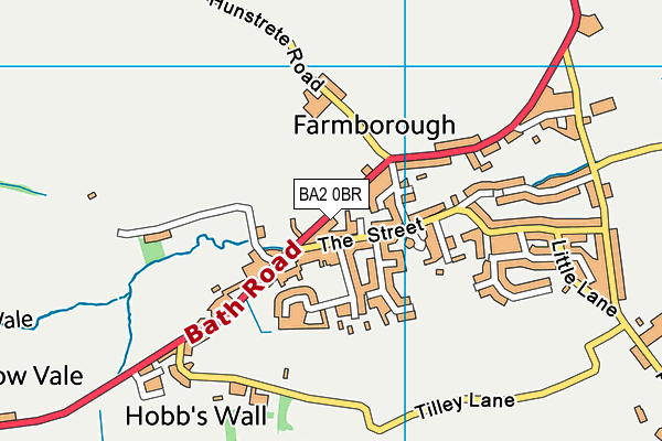 BA2 0BR map - OS VectorMap District (Ordnance Survey)