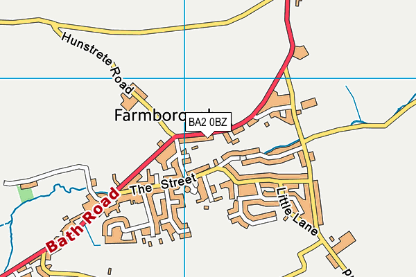 BA2 0BZ map - OS VectorMap District (Ordnance Survey)