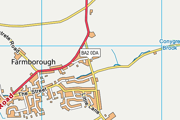 BA2 0DA map - OS VectorMap District (Ordnance Survey)