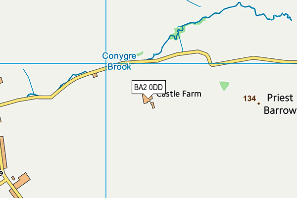 BA2 0DD map - OS VectorMap District (Ordnance Survey)