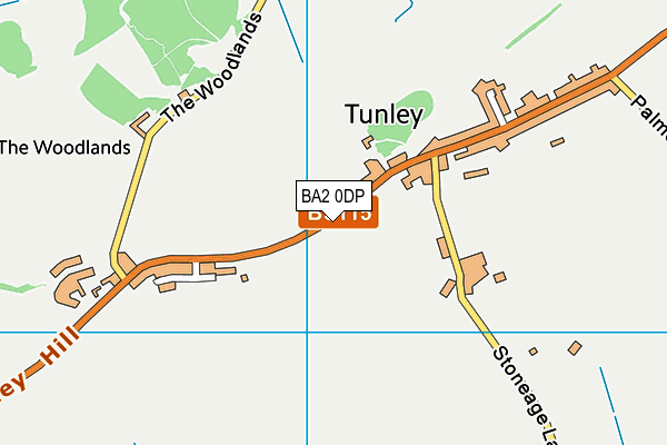 BA2 0DP map - OS VectorMap District (Ordnance Survey)