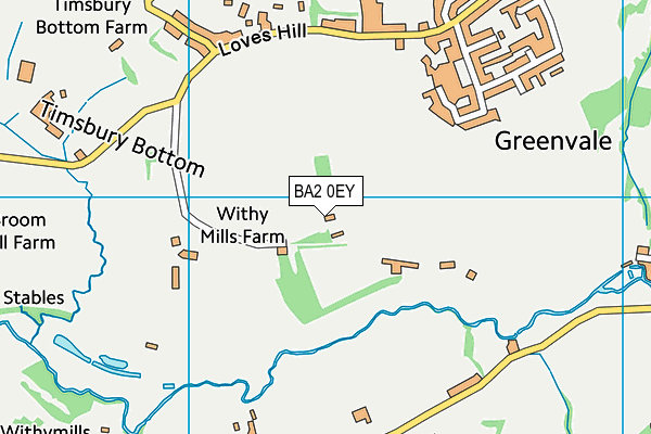 BA2 0EY map - OS VectorMap District (Ordnance Survey)