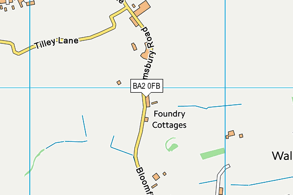 BA2 0FB map - OS VectorMap District (Ordnance Survey)