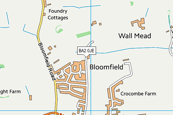 BA2 0JE map - OS VectorMap District (Ordnance Survey)