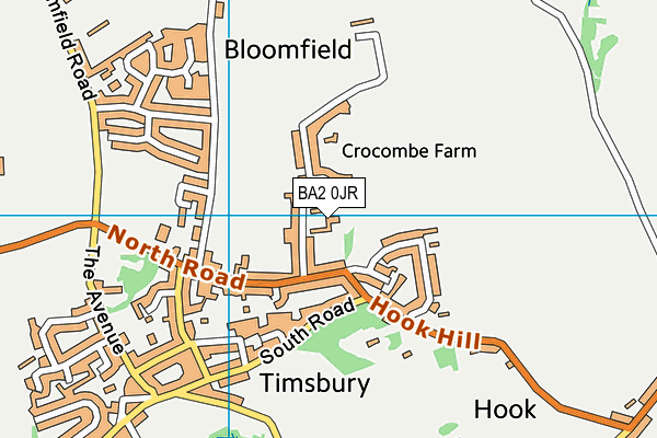 St Mary's CofE Primary School map (BA2 0JR) - OS VectorMap District (Ordnance Survey)