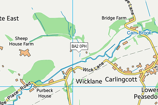 BA2 0PH map - OS VectorMap District (Ordnance Survey)