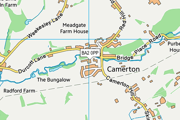 BA2 0PP map - OS VectorMap District (Ordnance Survey)