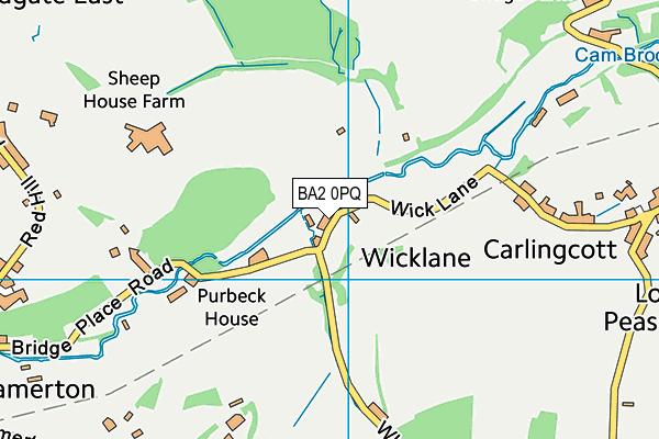 BA2 0PQ map - OS VectorMap District (Ordnance Survey)