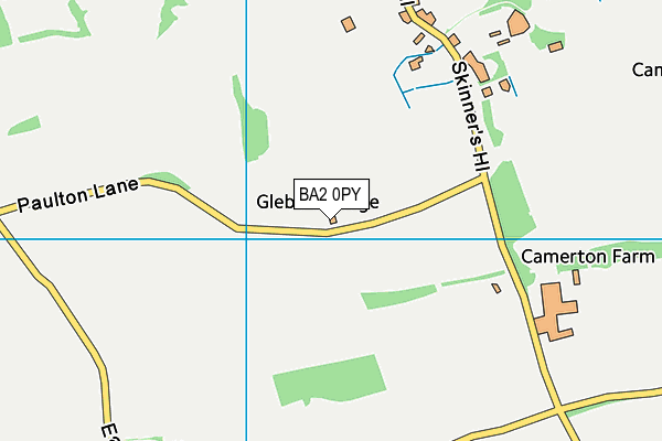 BA2 0PY map - OS VectorMap District (Ordnance Survey)