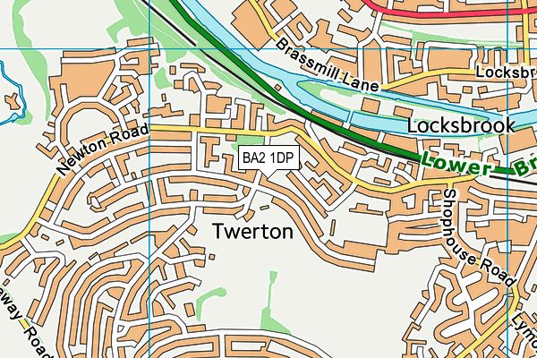 BA2 1DP map - OS VectorMap District (Ordnance Survey)