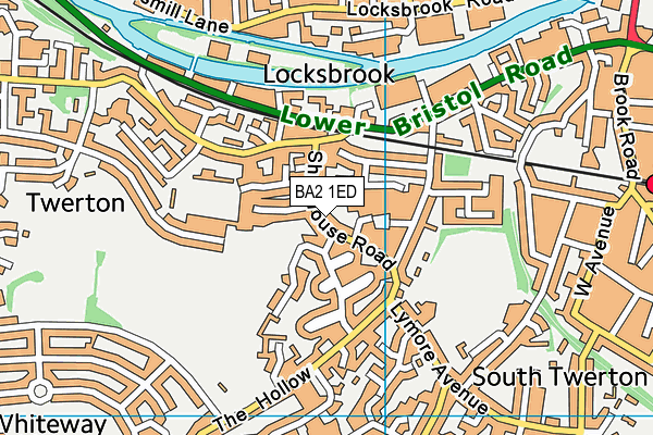 BA2 1ED map - OS VectorMap District (Ordnance Survey)