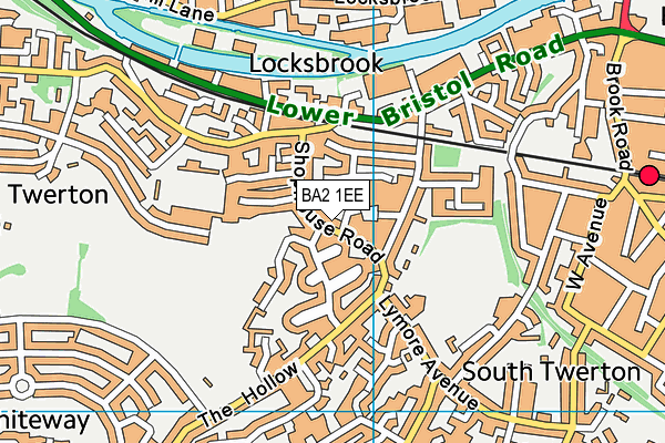 BA2 1EE map - OS VectorMap District (Ordnance Survey)