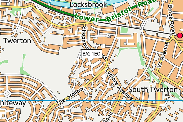 BA2 1EG map - OS VectorMap District (Ordnance Survey)