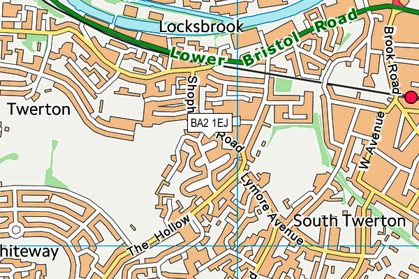 BA2 1EJ map - OS VectorMap District (Ordnance Survey)